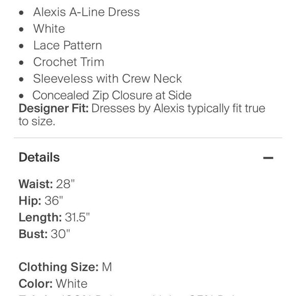 Alexis Lace Dress - Picture 10 of 10